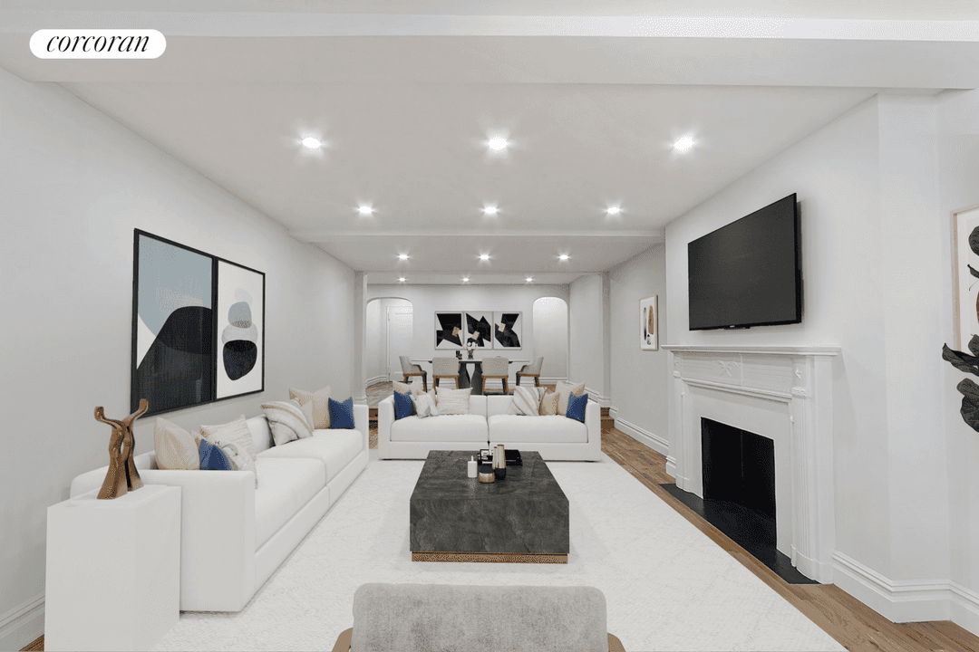 Gut Renovated two bedroom with sunken living room Sponsor unit no board approval !