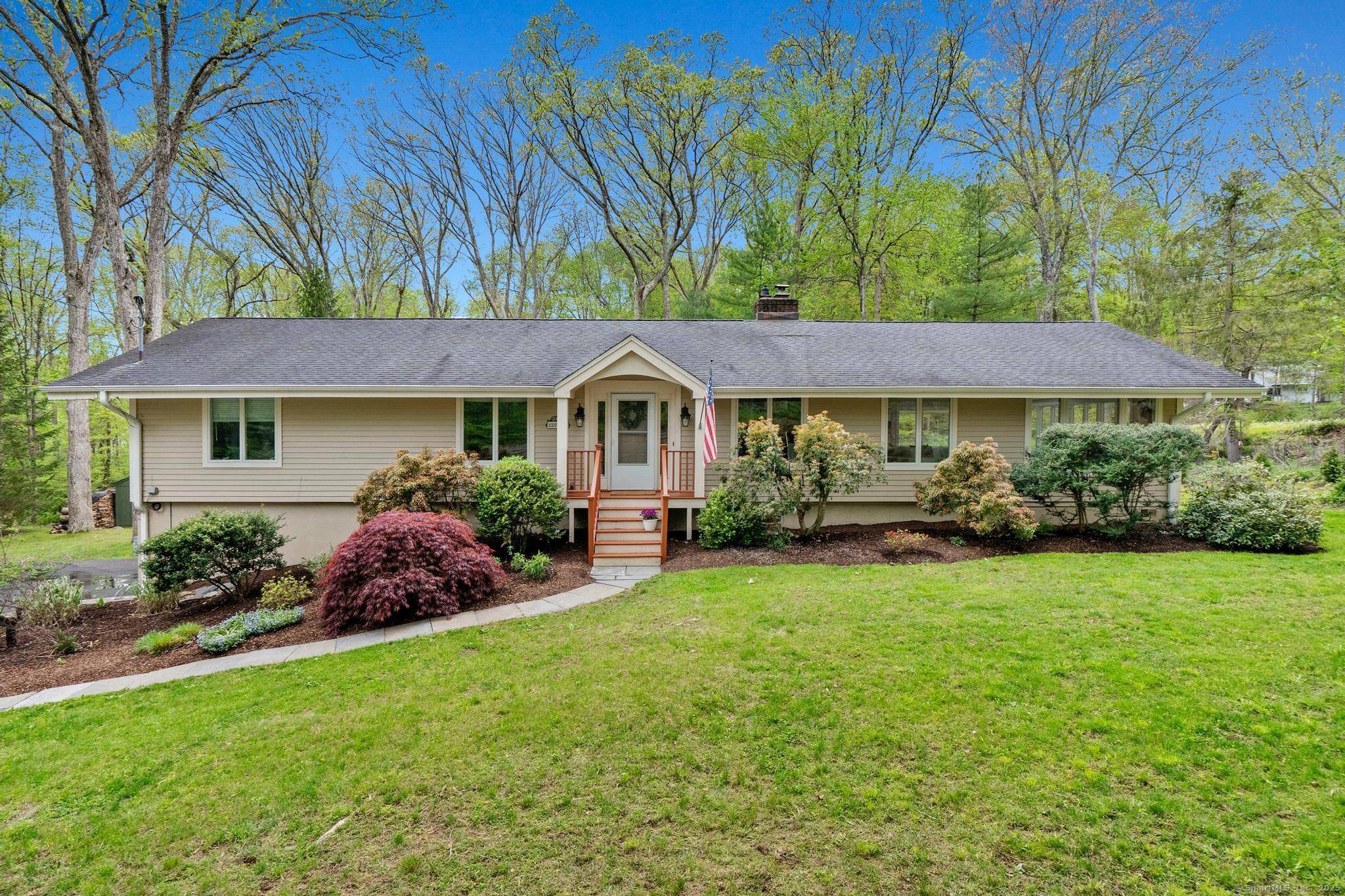 Spectacular open floor plan highlights this lovely updated 3 bedroom, 3 full bath Ranch in Lower Weston.
