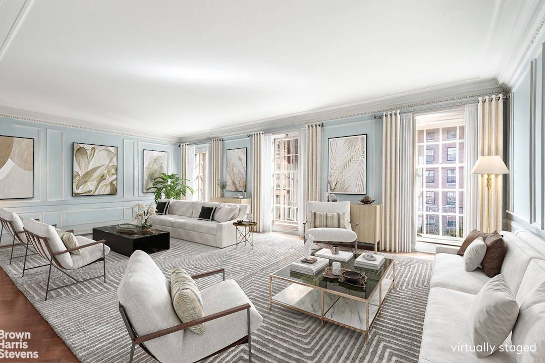 This grand and sophisticated duplex residence is located in the esteemed Rosario Candela designed building at 770 Park Avenue in the heart of the Upper East Side.