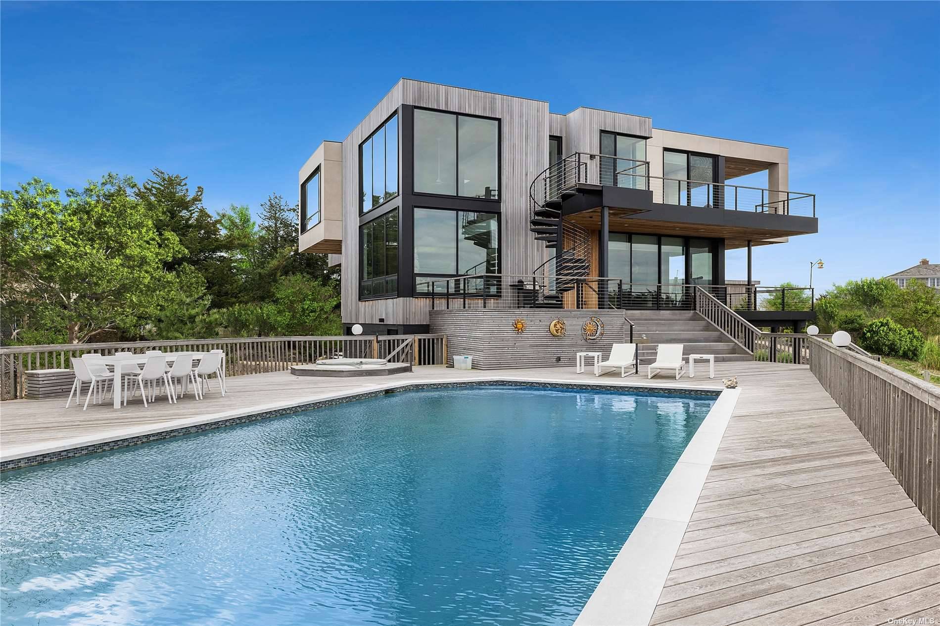 This recently built house in Westhampton Beach boasts 5 bedrooms and 6.