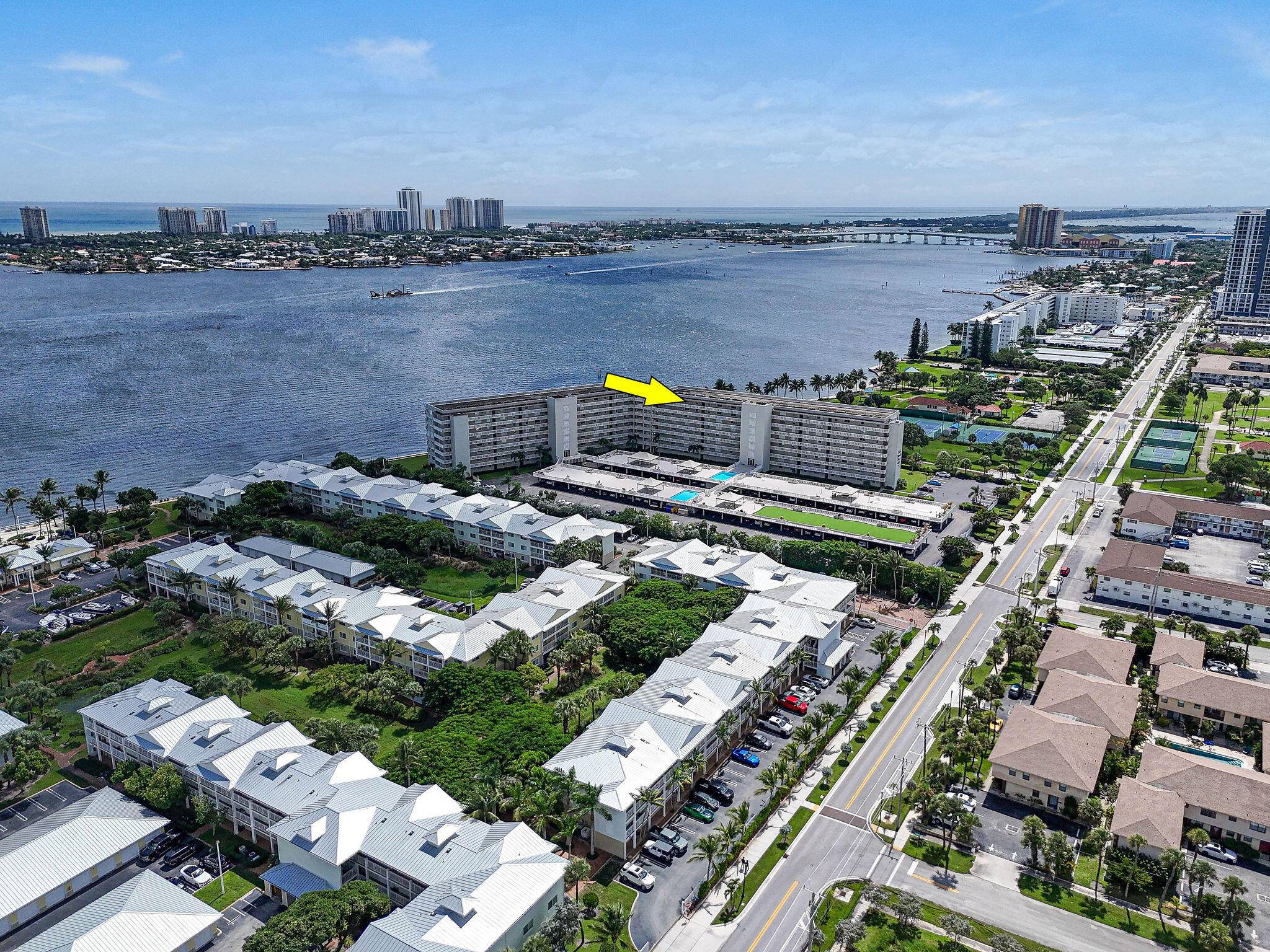 Sweeping Intracoastal views capture your attention from this top floor condo, offering glowing sunsets and water vistas from every room.