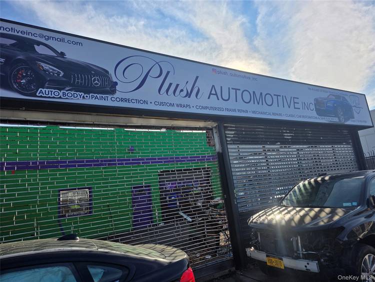 This is an 8, 400 square foot auto body repair shop on a 10, 020 square foot lot.