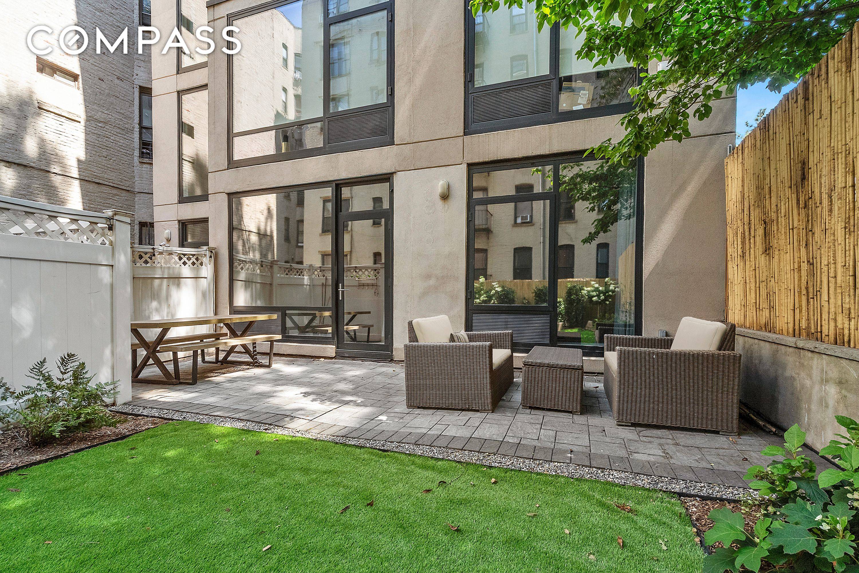 Welcome to 306 West 116th Street, Unit 1B an exquisite one bedroom condo with an oversized private back yard nestled in the heart of Harlem.