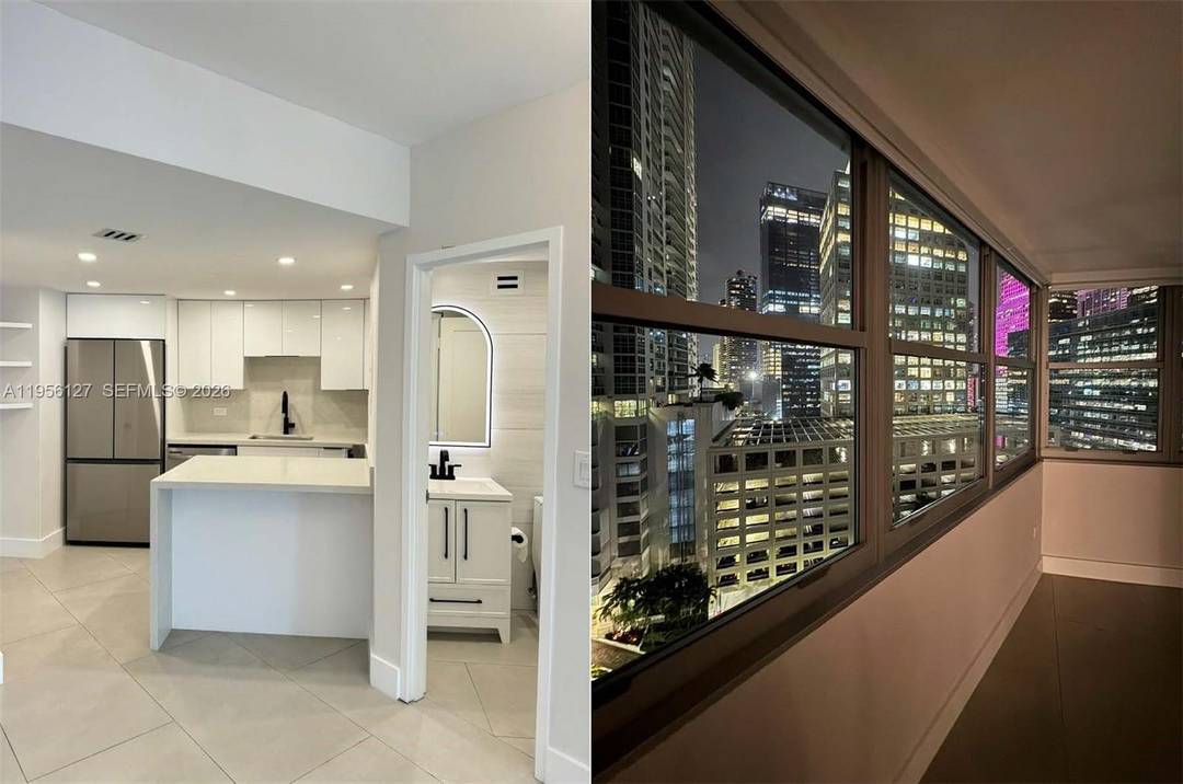 TURNKEY INCOME Completely remodeled and rented 2 bed 2 bath condo on Biscayne Bay with parking.