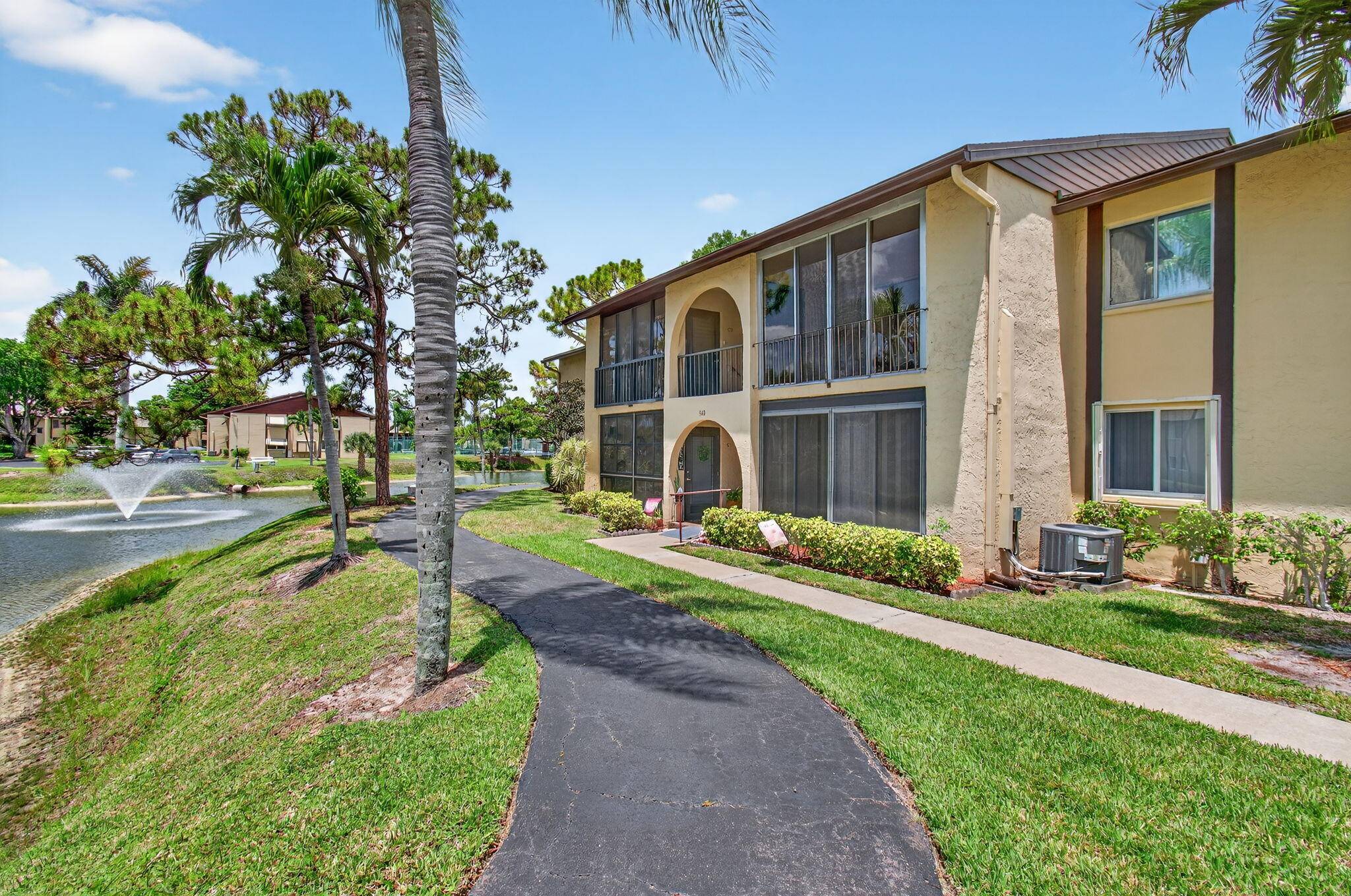Enjoy one of the best views in the community from this beautifully maintained 2 bedroom, 1 bathroom condo in the highly sought after 55 neighborhood of Pine Ridge III.