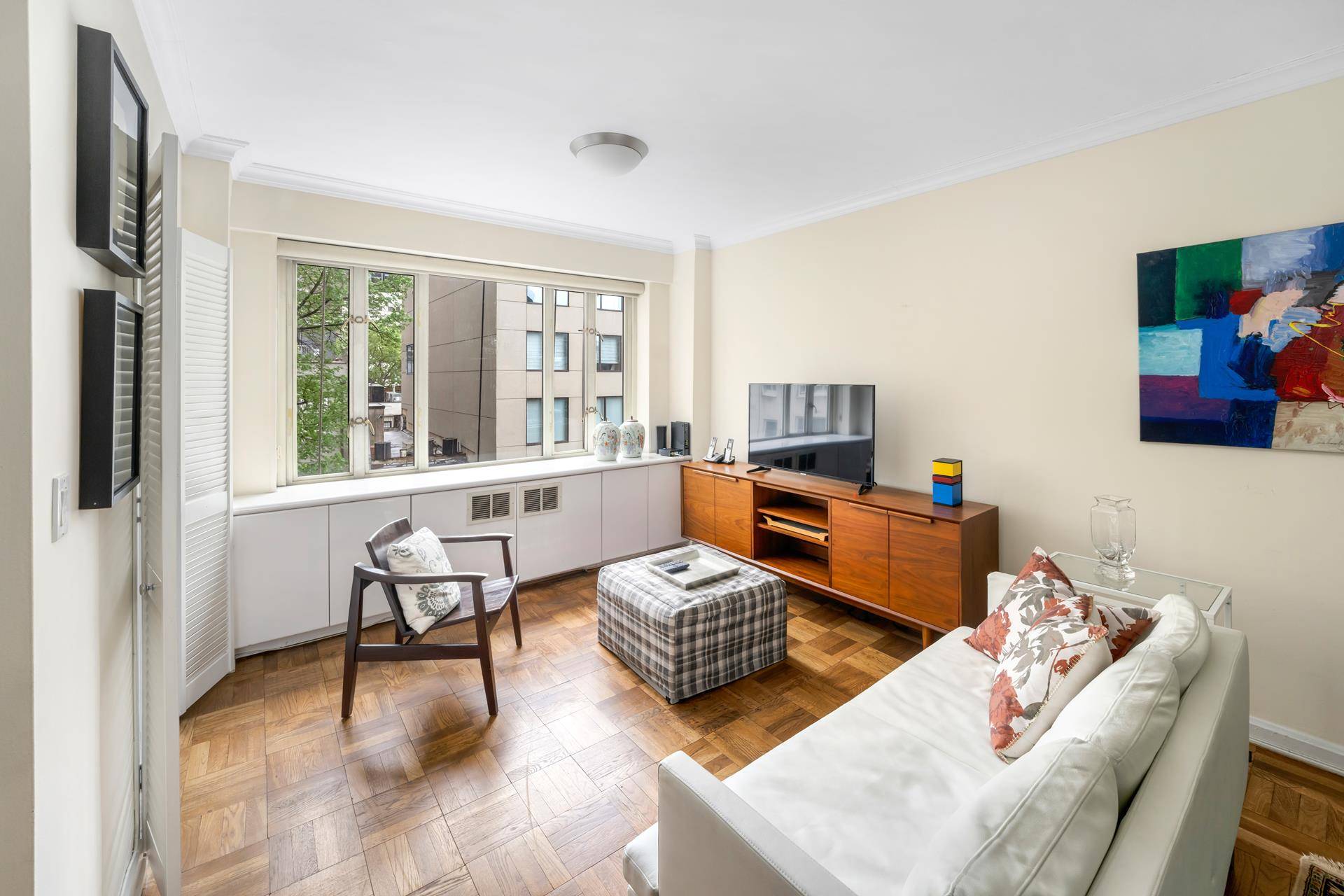 Sun flooded, super quiet condo studio in prime East 60's location.