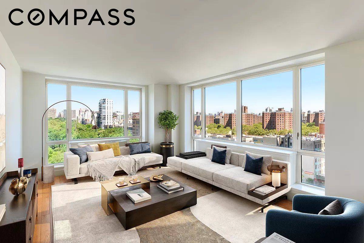 Available July 1, 2026. Stunning Central Park vistas meet glittering skyline views from every room of this sumptuous aerie at One Museum Mile, Robert A.