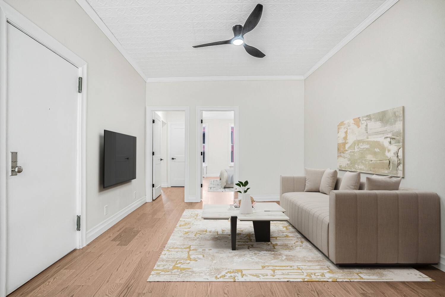 Beautifully Renovated 2 Bedroom Home Office in the Heart of Fort Greene This spacious and thoughtfully designed residence combines classic Brooklyn charm with modern comfort.