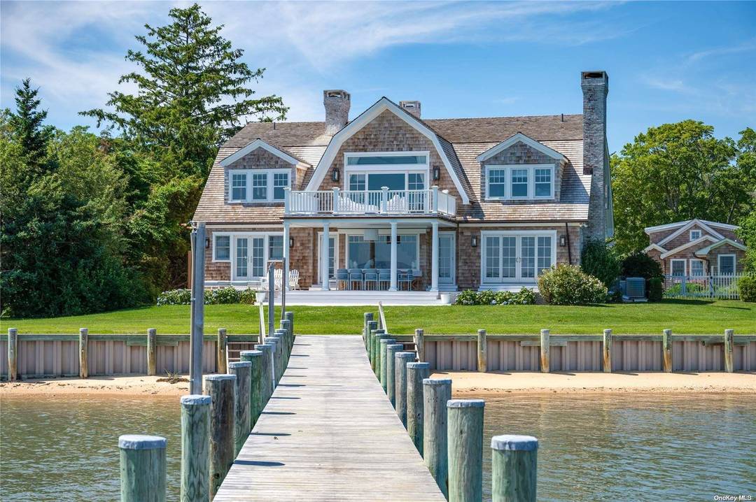 Enjoy all The Hamptons have to offer in this newly recreated waterfront home in the heart of West Neck Harbor !