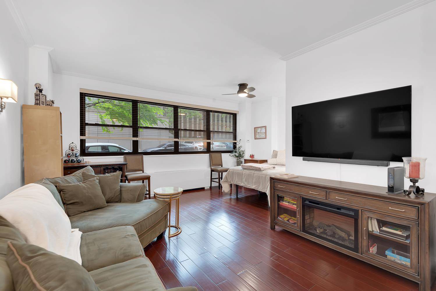 Beautiful, oversized, alcove studio with nine foot plus ceilings at 180 West End Avenue !