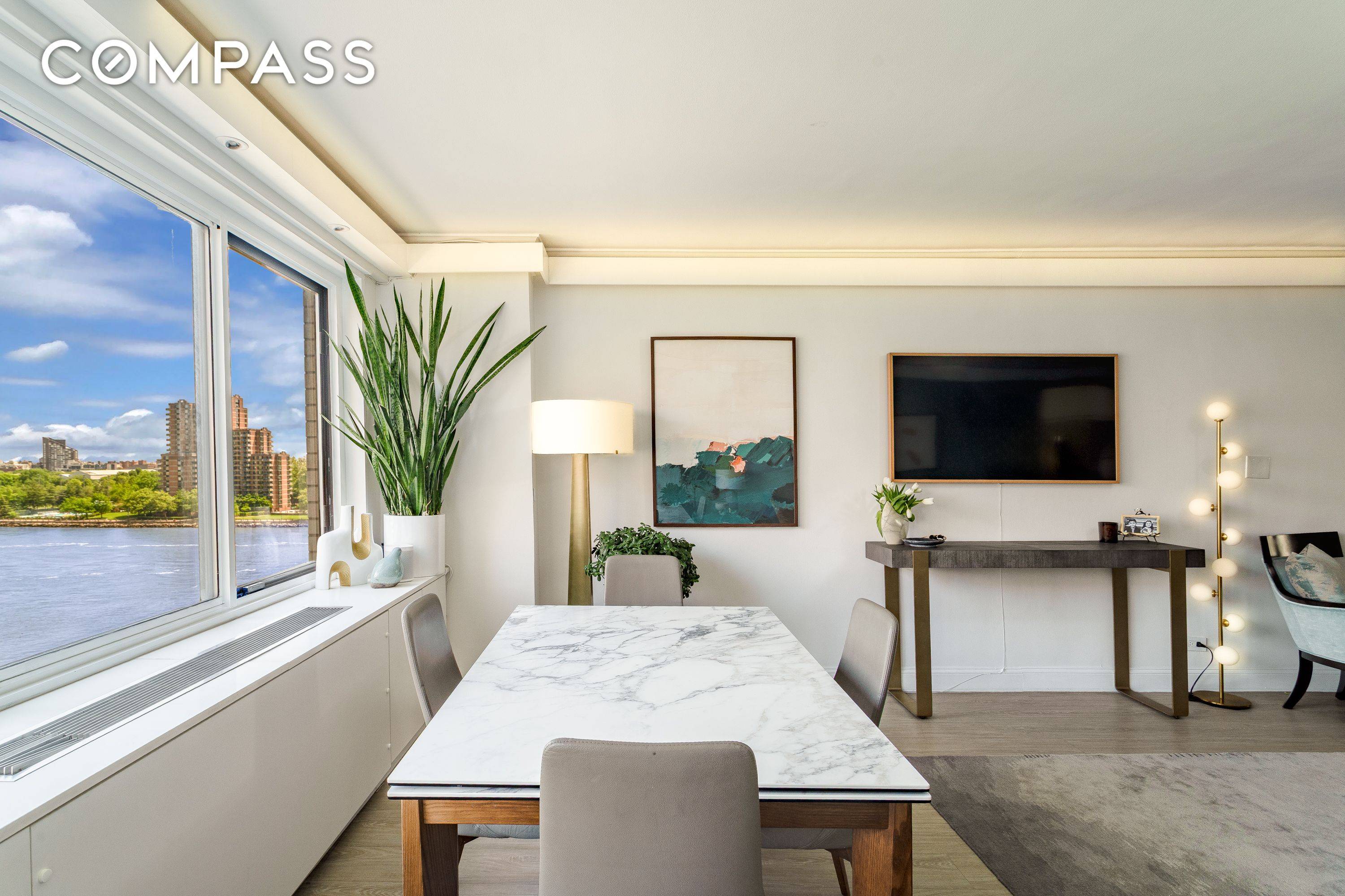 Welcome to Residence 7C, an oversized, fully renovated Junior 4 unit with an already converted second bedroom, 1.