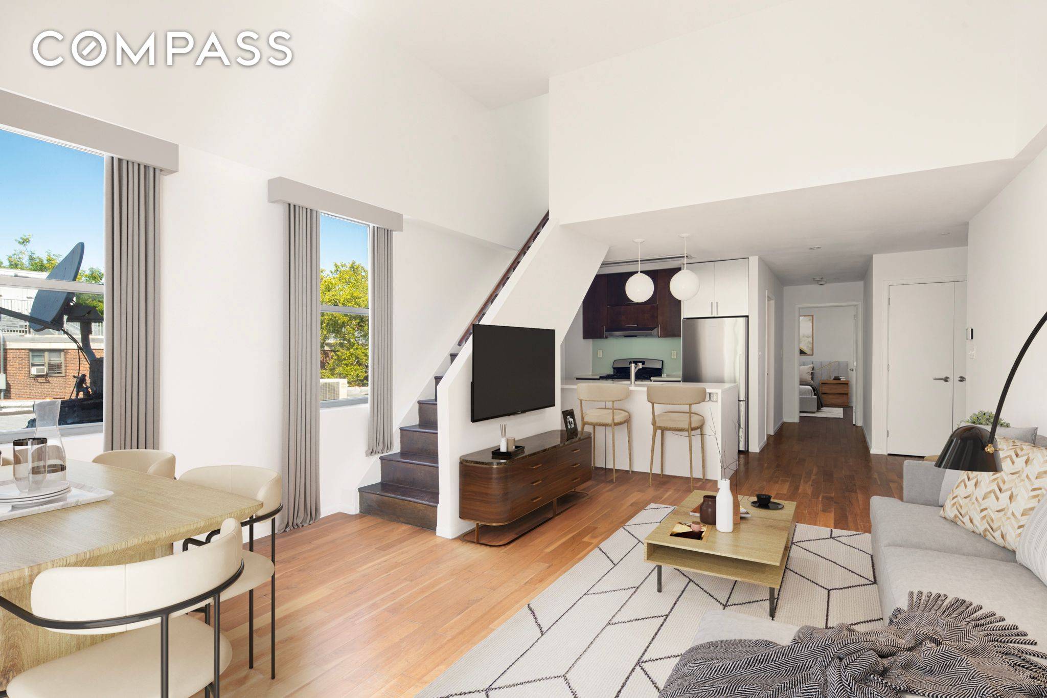 This sprawling Boerum Hill penthouse duplex with a private indoor parking spot checks all the boxes.
