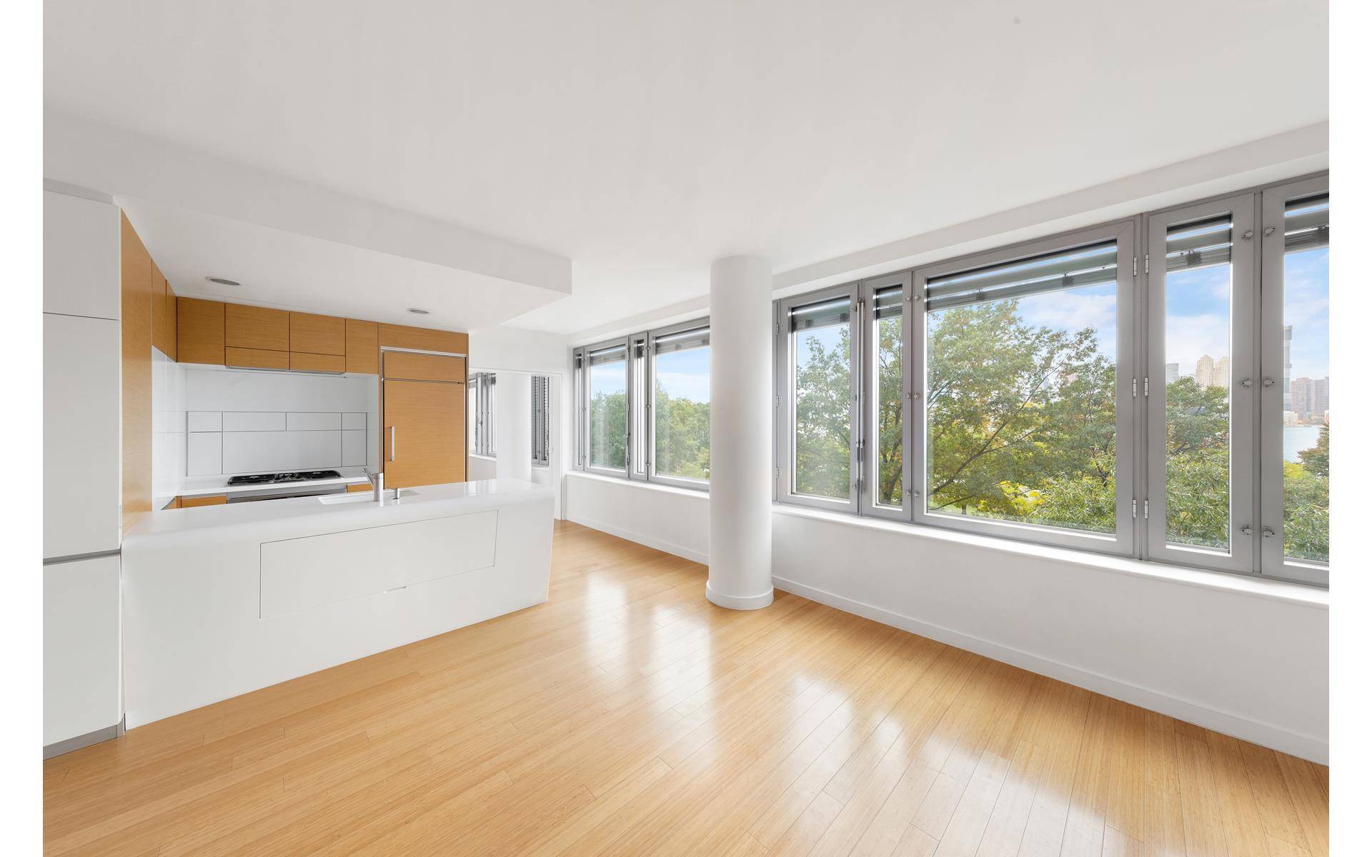 Luxury Waterfront Living at The Riverhouse Experience serene, tree top living with direct Hudson River views in this stunning 2 bedroom, 2.