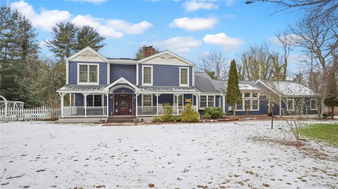 Beautifully maintained and thoughtfully updated, this classic country colonial is set on a peaceful 2 acre property in the private Village of Nissequogue.
