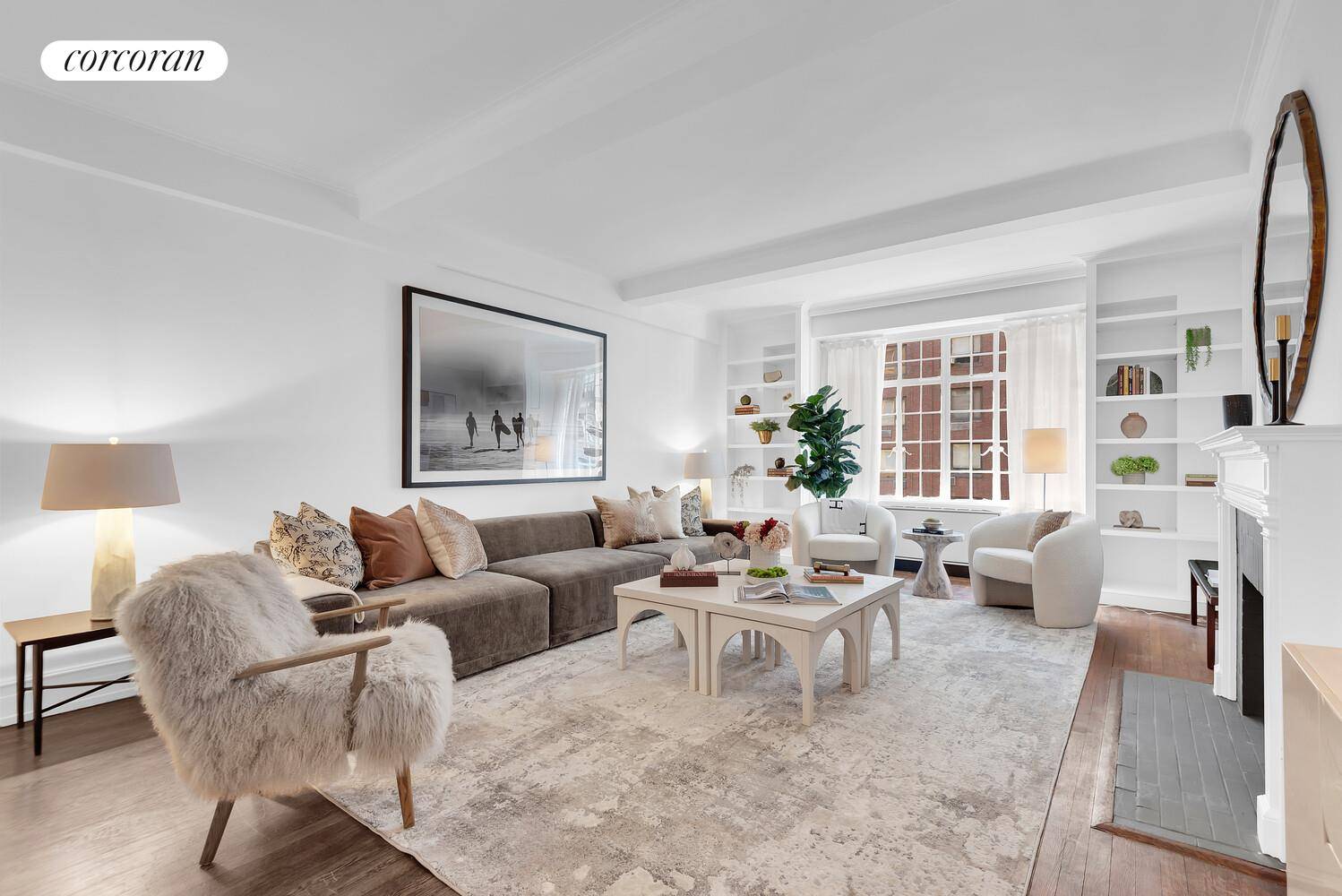 Apartment 6B is a stunning prewar classic six room 2 bedrooms, 3 baths residence that exudes timeless elegance and charm.