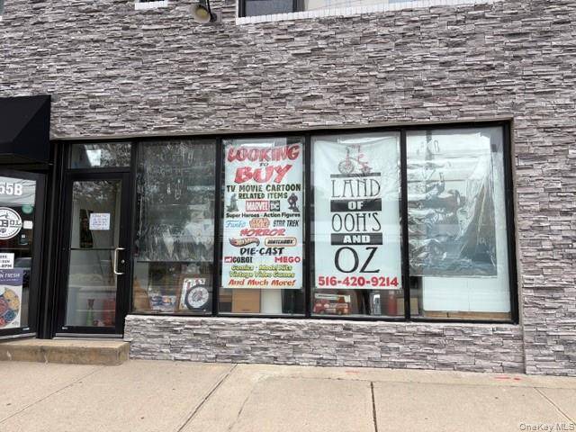 This spacious 3400 sqft. storefront with full basement with outdoor entrance is perfectly situated in the heart of Downtown Farmingdale Village.