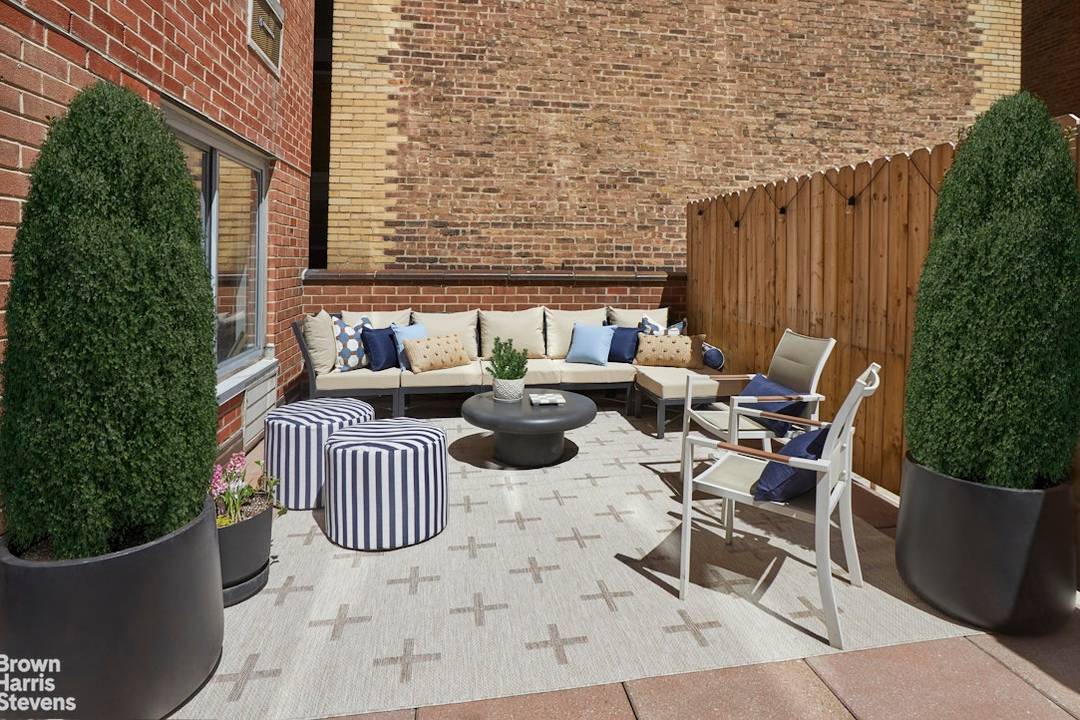 Rarely available one bedroom CONDO with a serene quiet private terrace at the nexus of the West Village and Greenwich Village !