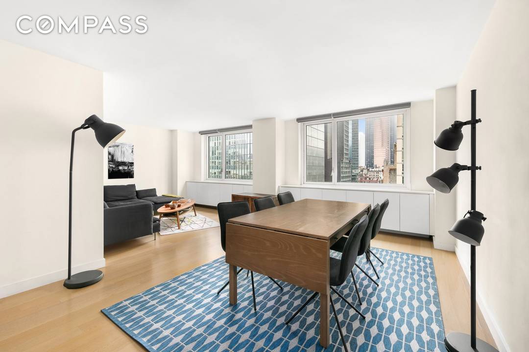 The unit 19F spans 1040 square feet giving homeowners a generously proportioned two bedroom convertible to 3 bedroom, two bathroom home situated in the heart of Manhattan s Hell s ...