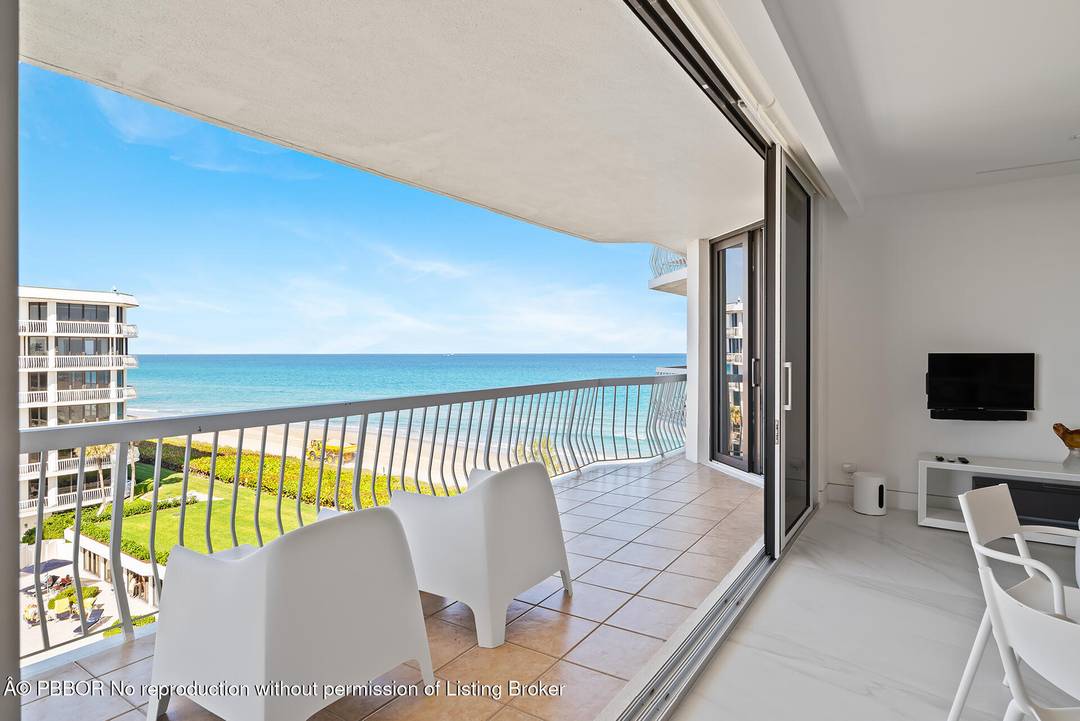 Experience the drama and joy of gorgeous ocean to intracoastal views from sunrise to sunset this fully renovated two bedroom, 2.