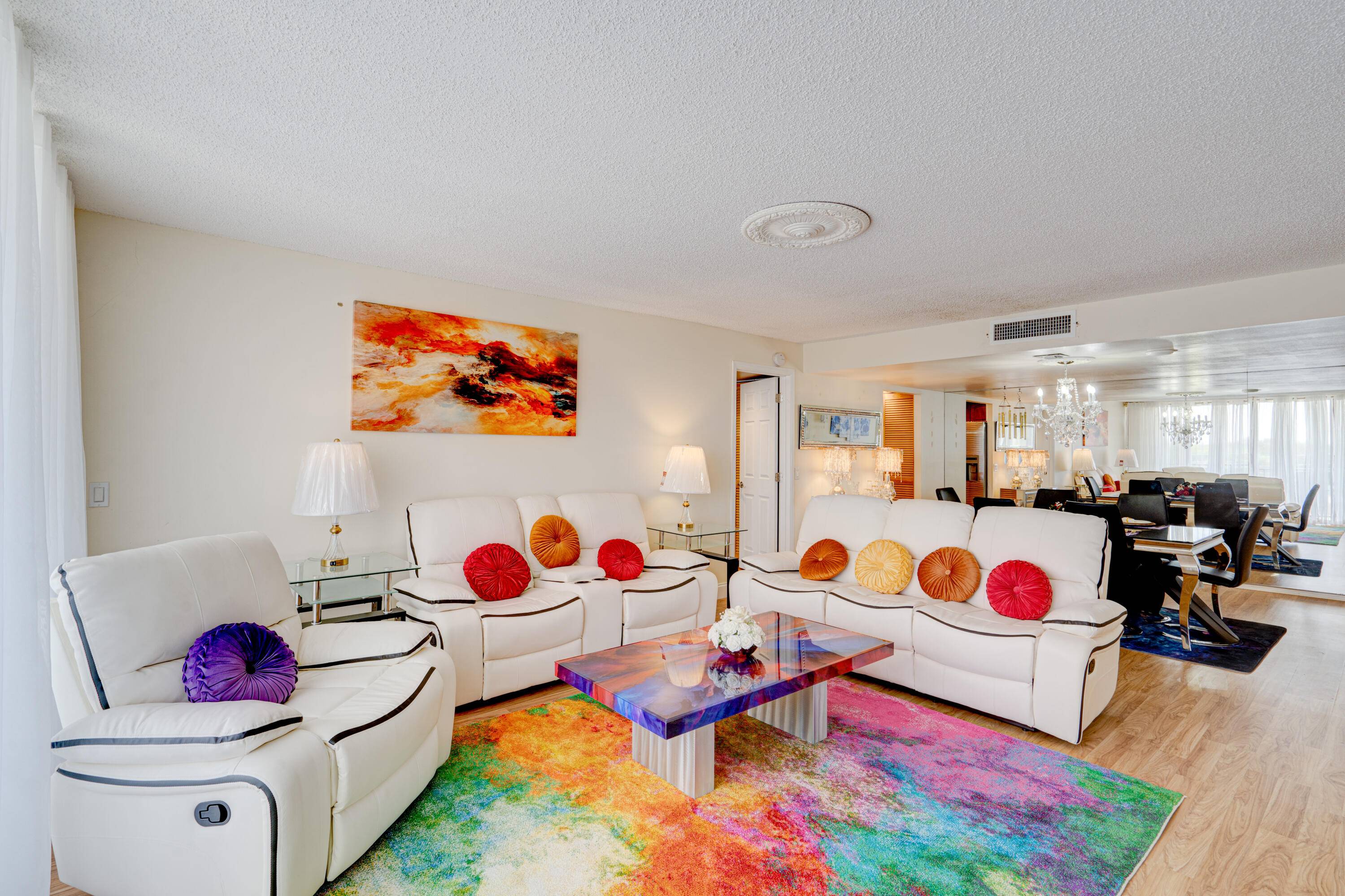 Welcome to this remarkable fully furnished unit at Palm Beach House Condo.