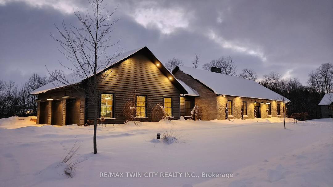 Spectacular Custom Built Bungalow with Walk out Basement, Triple Car Garage amp ; Detached 2 Storey Garage amp ; Shop on Two Acres just 35 45 min from Waterloo !