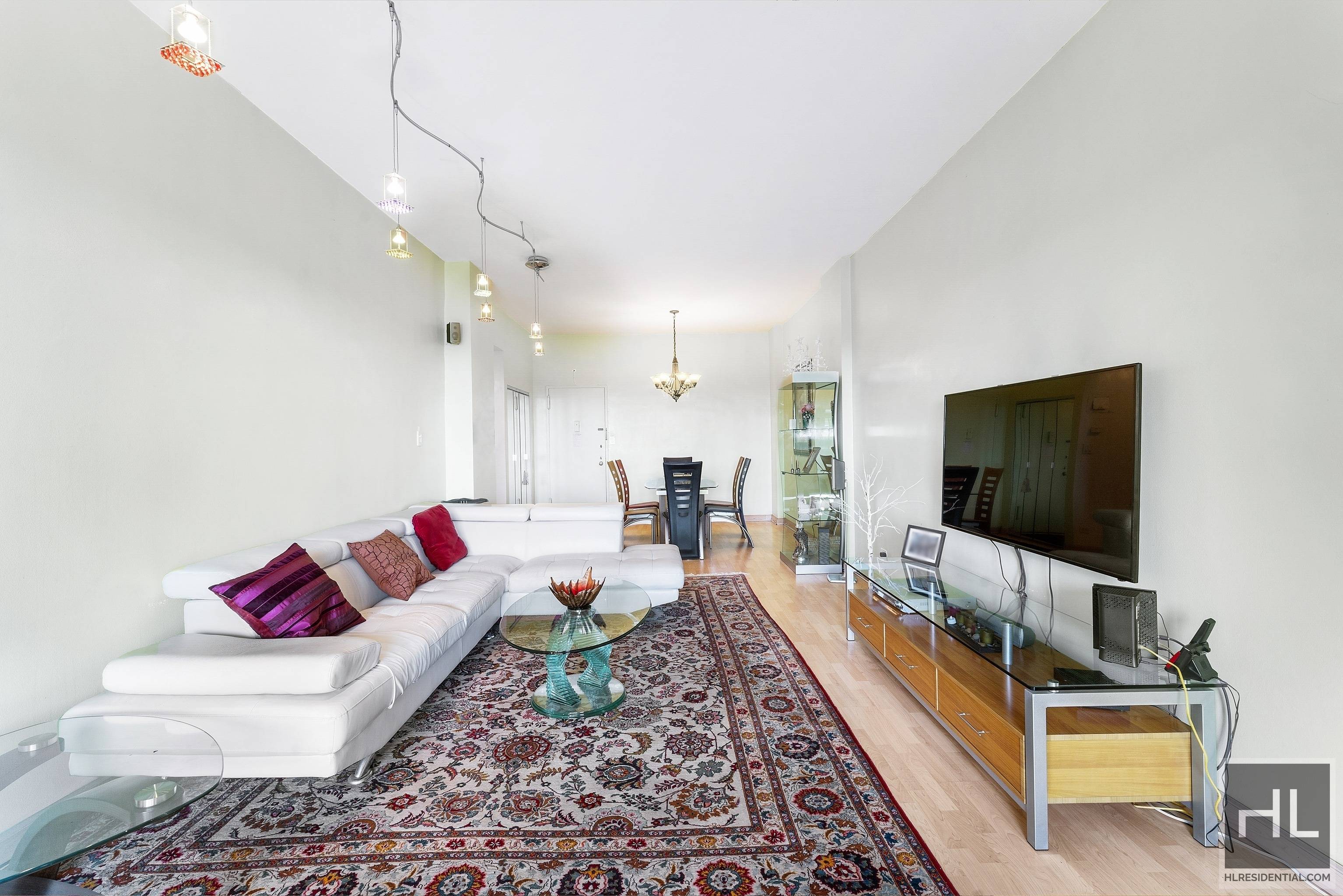 Spacious, bright, renovated 2 bedrooms Apt that offers hard wood floors, Five closets including WIC.