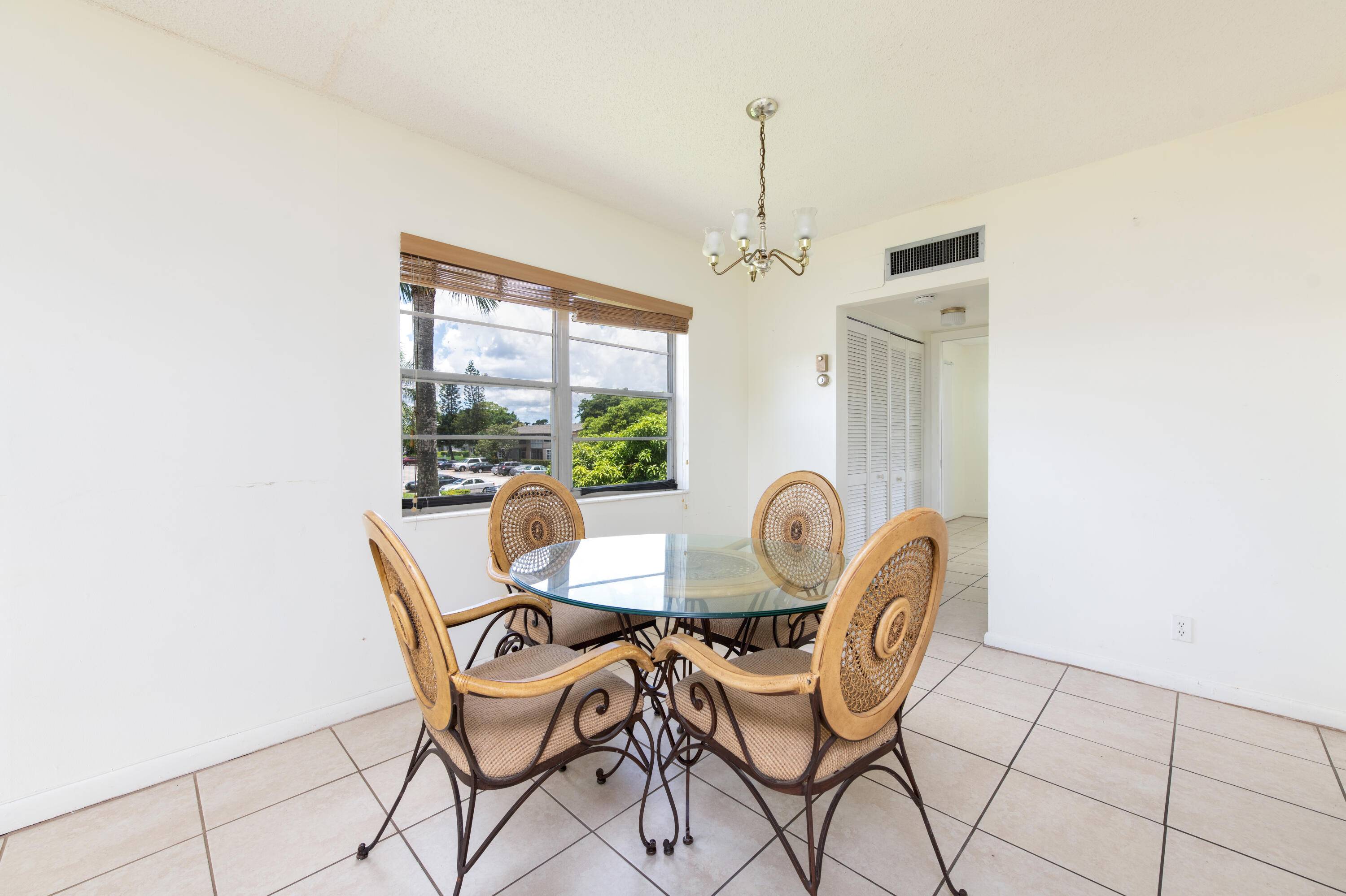 ACTIVE 55 COMMUNITY Inside corner 2 bedroom 2 FULL BATHS, unfurnished with central air.