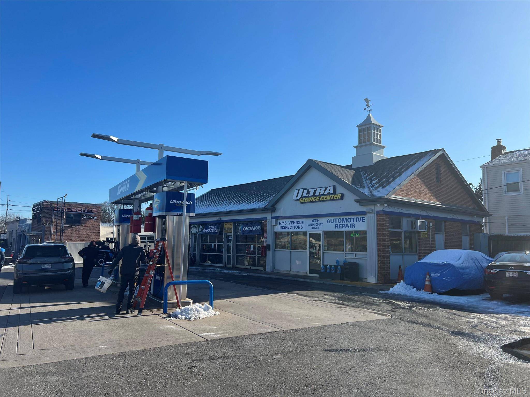 Established gas station and automotive service business offered for sale at 104 Franklin Avenue, Valley Stream, NY.