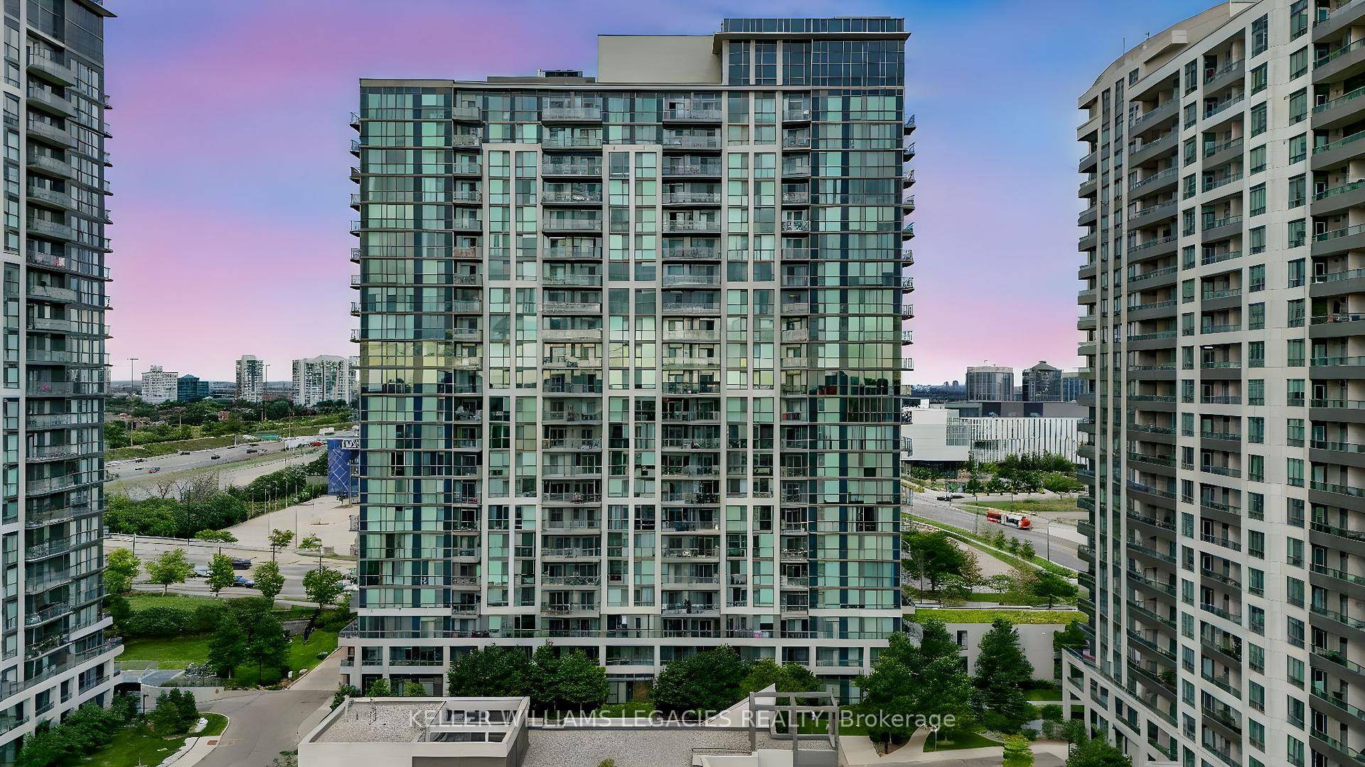 Penthouse views with this modern 1 bedroom, 1 bathroom condo offering approximately 585 Sq ft Balcony of stylish, open concept living space.