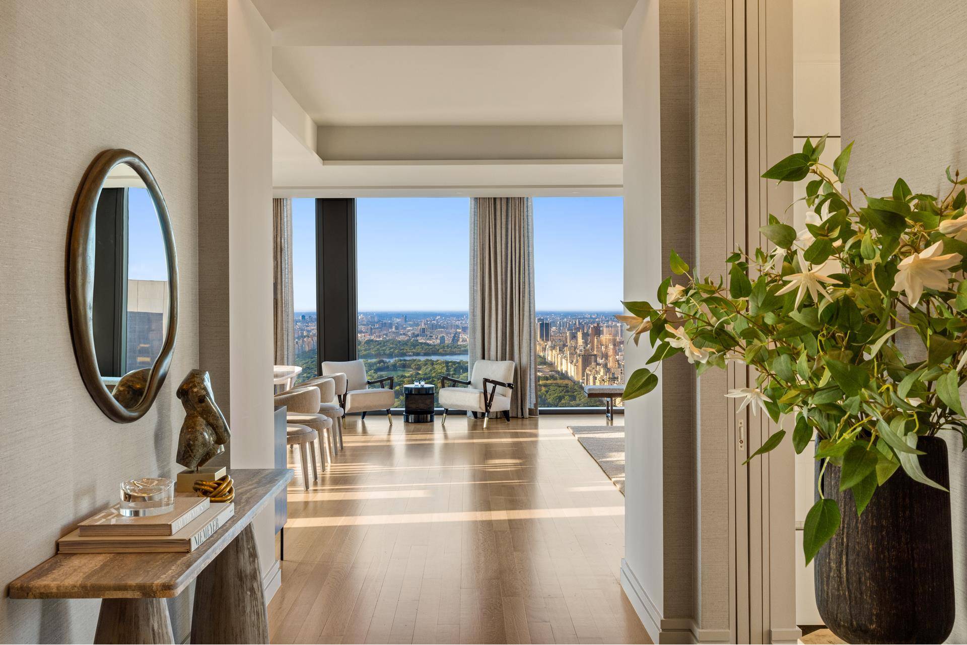 Combining superb sophistication and craftsmanship with the intimate feeling of home, Residence 57A at 53 West 53 comprises 3, 803 square feet, offering three bedrooms and a windowed study, three ...