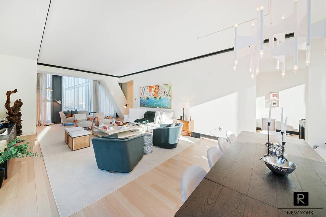 Enjoy panoramic Central Park, Hudson River, and skyline views through floor to ceiling windows in this half floor residence located in the new Jean Nouvel designed tower above The Museum ...