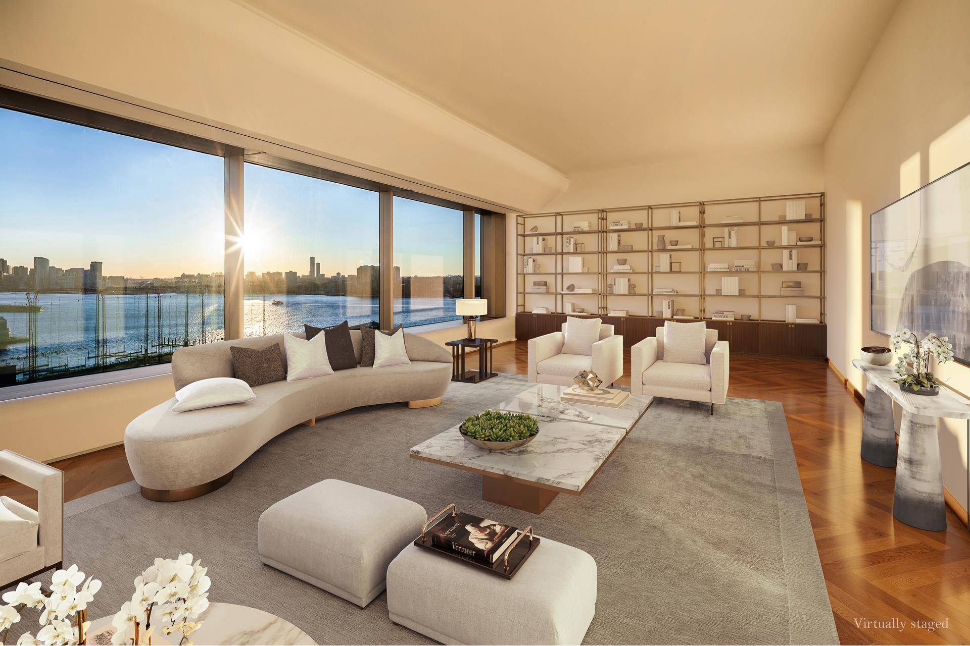 INCREDIBLE HIGH FLOOR CORNER HOME WITH STAR STUDDED SWEEPING VIEWS !