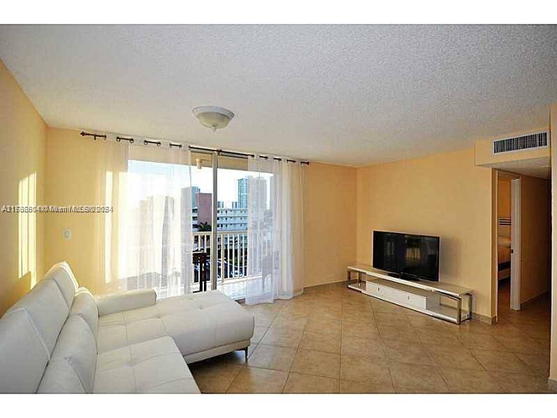 Good condition large size 2 bedrooms with 2 full bathrooms condo apartment on 6th floor with assigned covered parking.