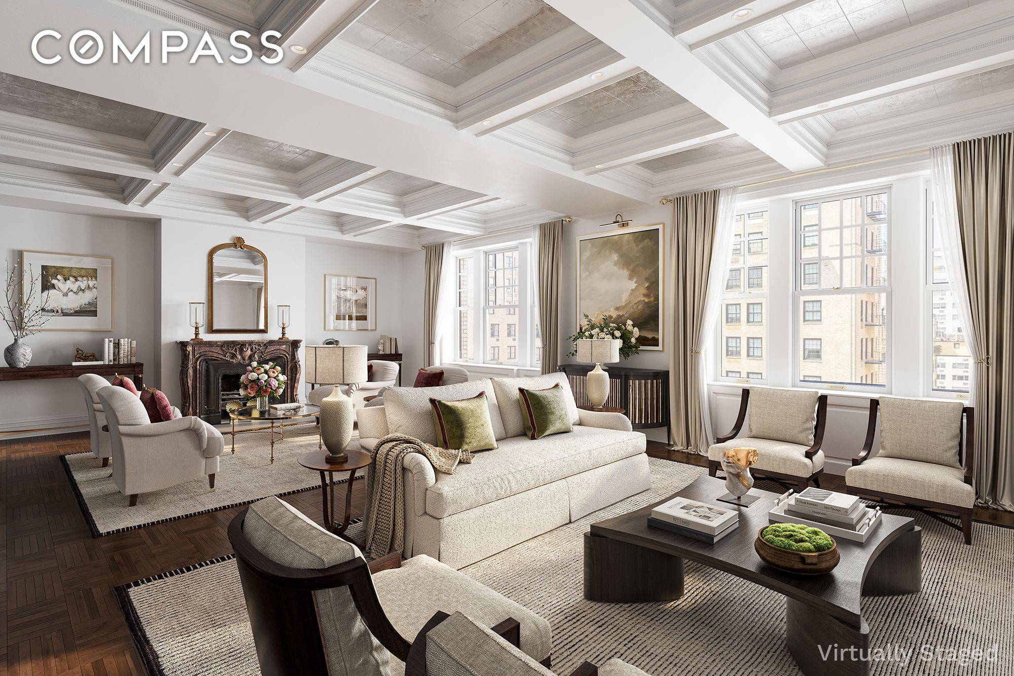 Turn key amp ; Impressive Park Ave Pre war This glamorous 7 into 5 room apartment offers unparalleled sophistication and style.
