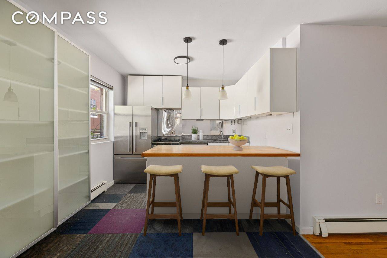 Renovated 3 bedroom with large private rooftop terrace and washer dryer in unit !