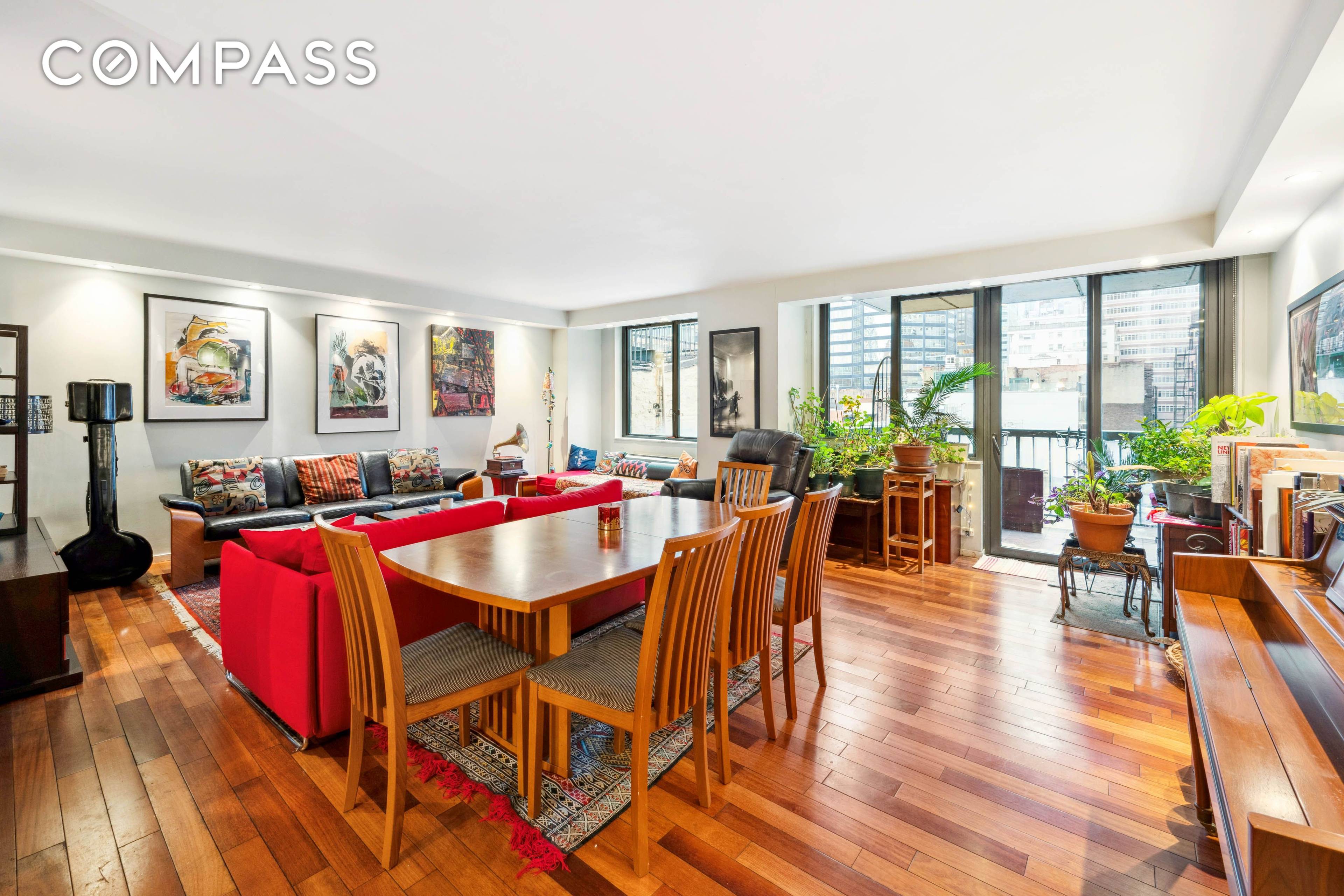 A gracious entryway leads into a renovated 2 BR 2.