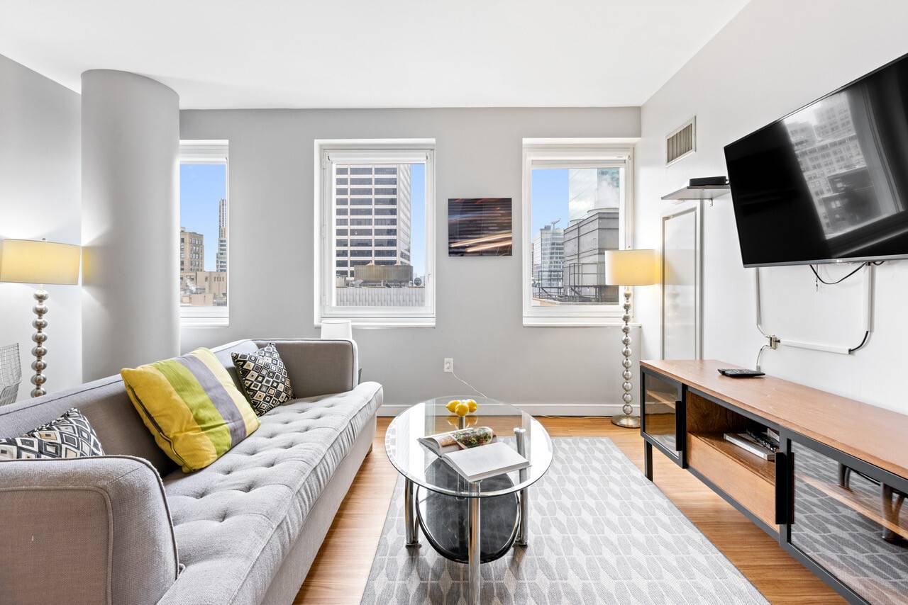 Welcome to your new home at the center of it all an impeccably designed, one bedroom apartment possibility to convert it into two bedroom in the heart of New York ...