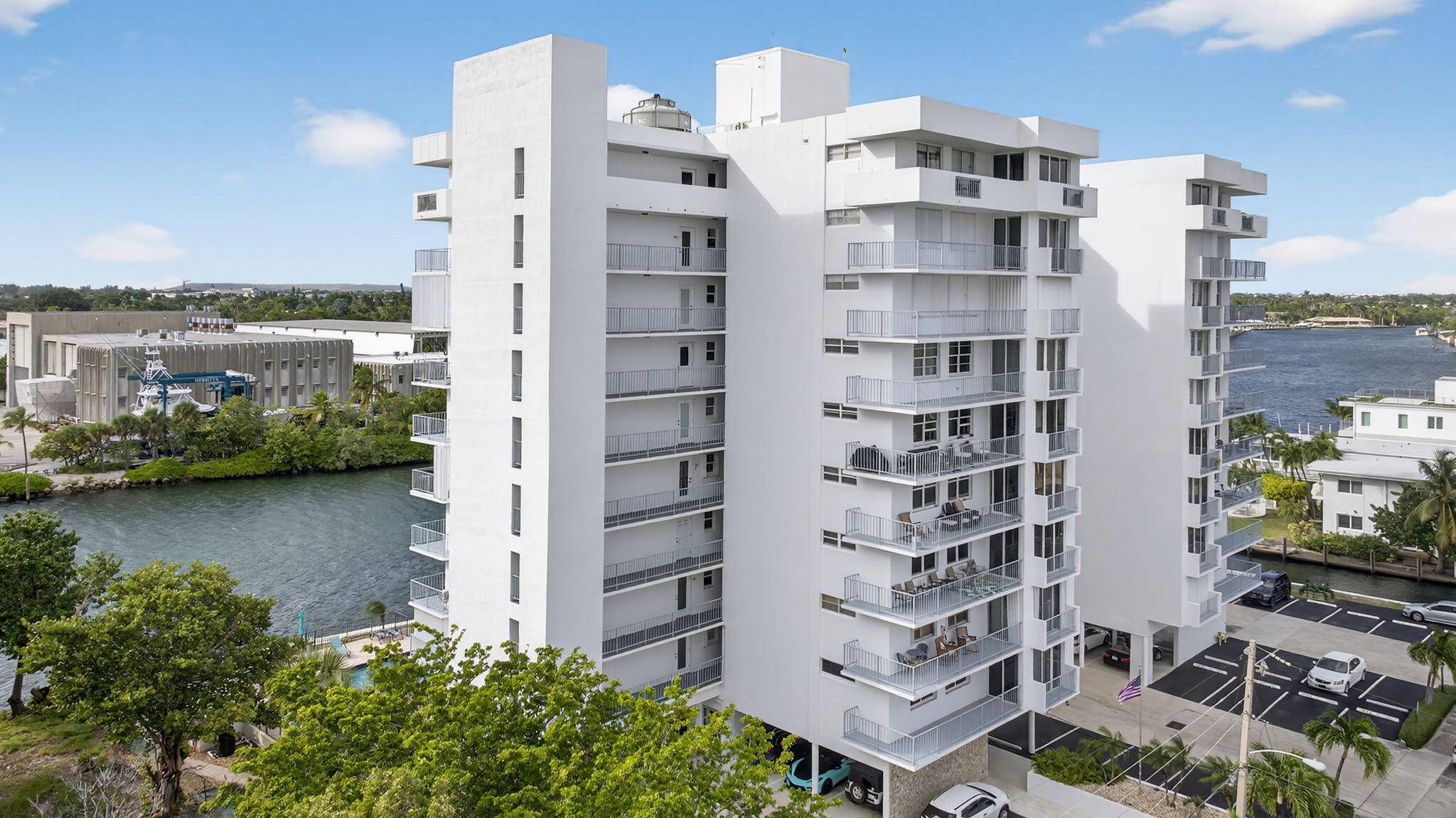 Completely remodeled unit offering direct Intracoastal views captivating sunsets from its west facing balcony.