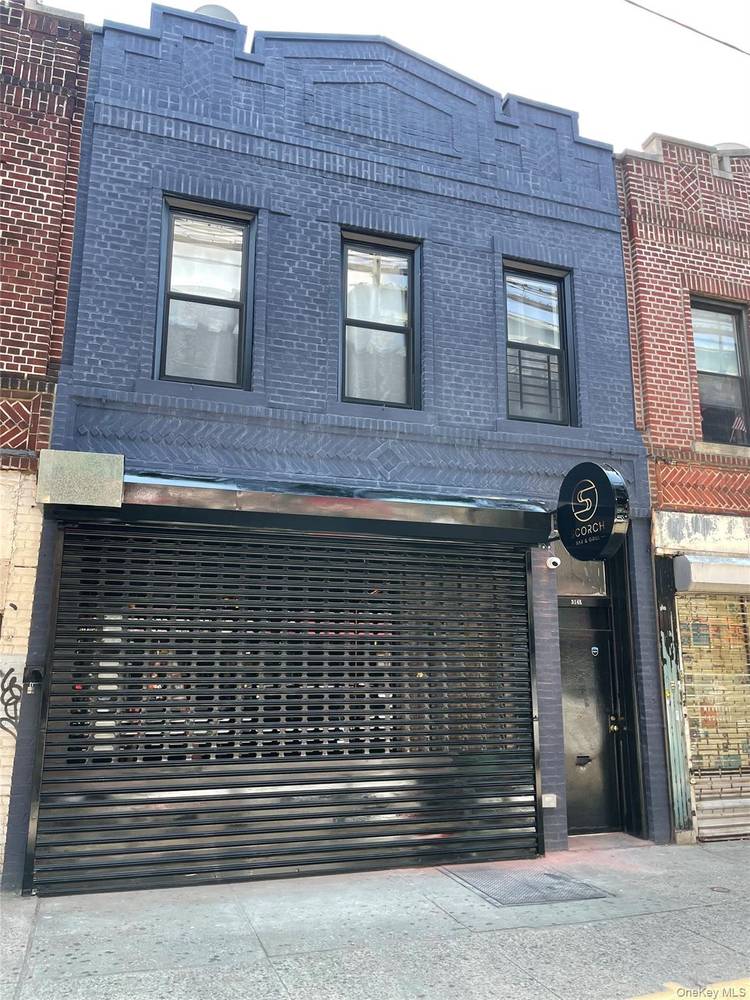 Excellent store front on busy commercial Fulton Street next to J train Norwood train Station.