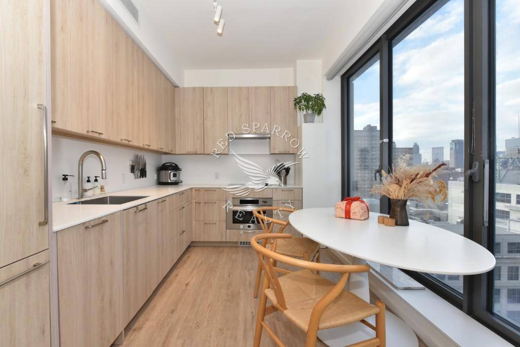 Actual photos ! This amazing 2 bed 2 bath corner unit in Clinton Hill is glistening with North, West, and Eastern exposures, and features a washer and dryer in the ...