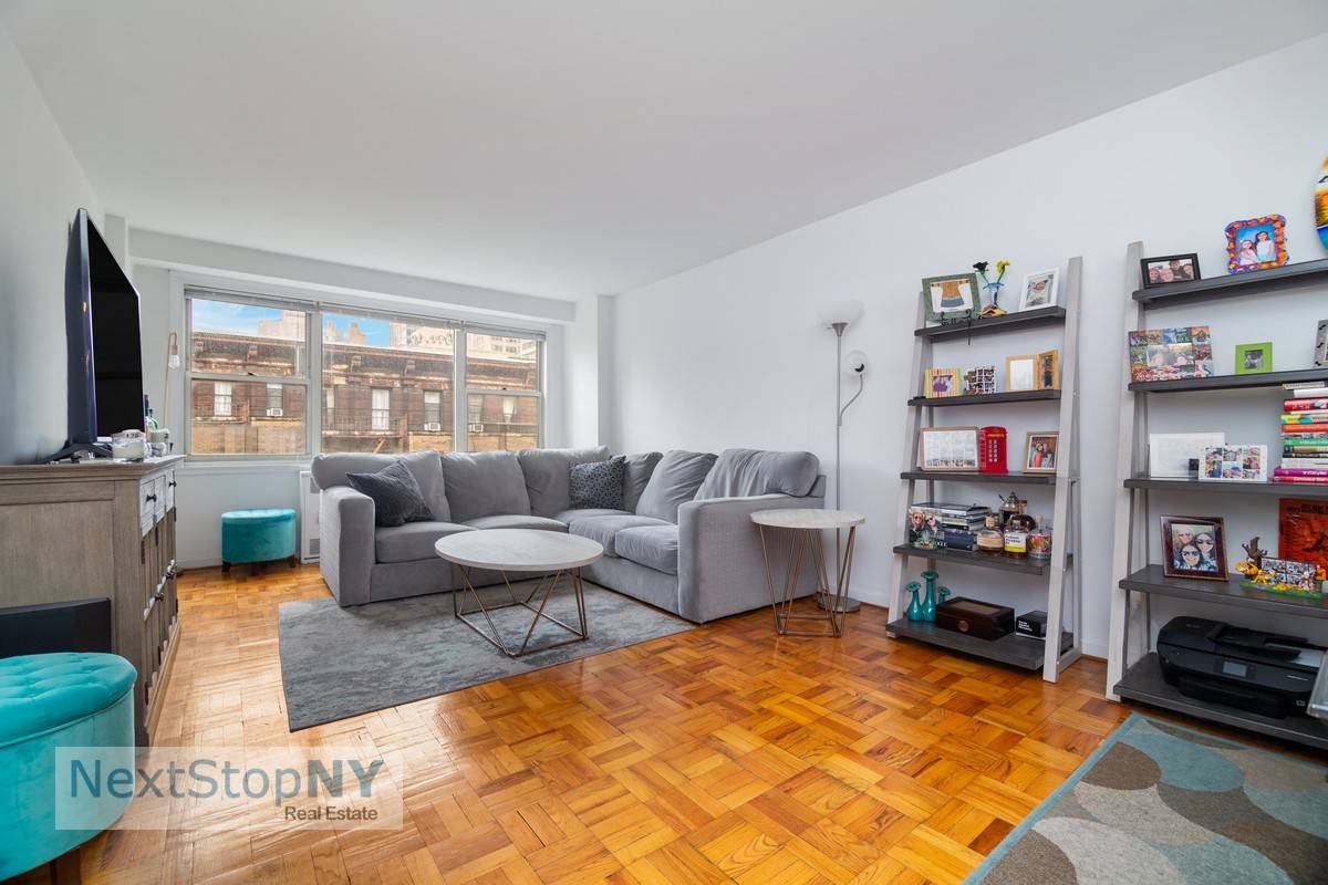 This beautiful and spacious apartment is located in an elevator and doorman building.