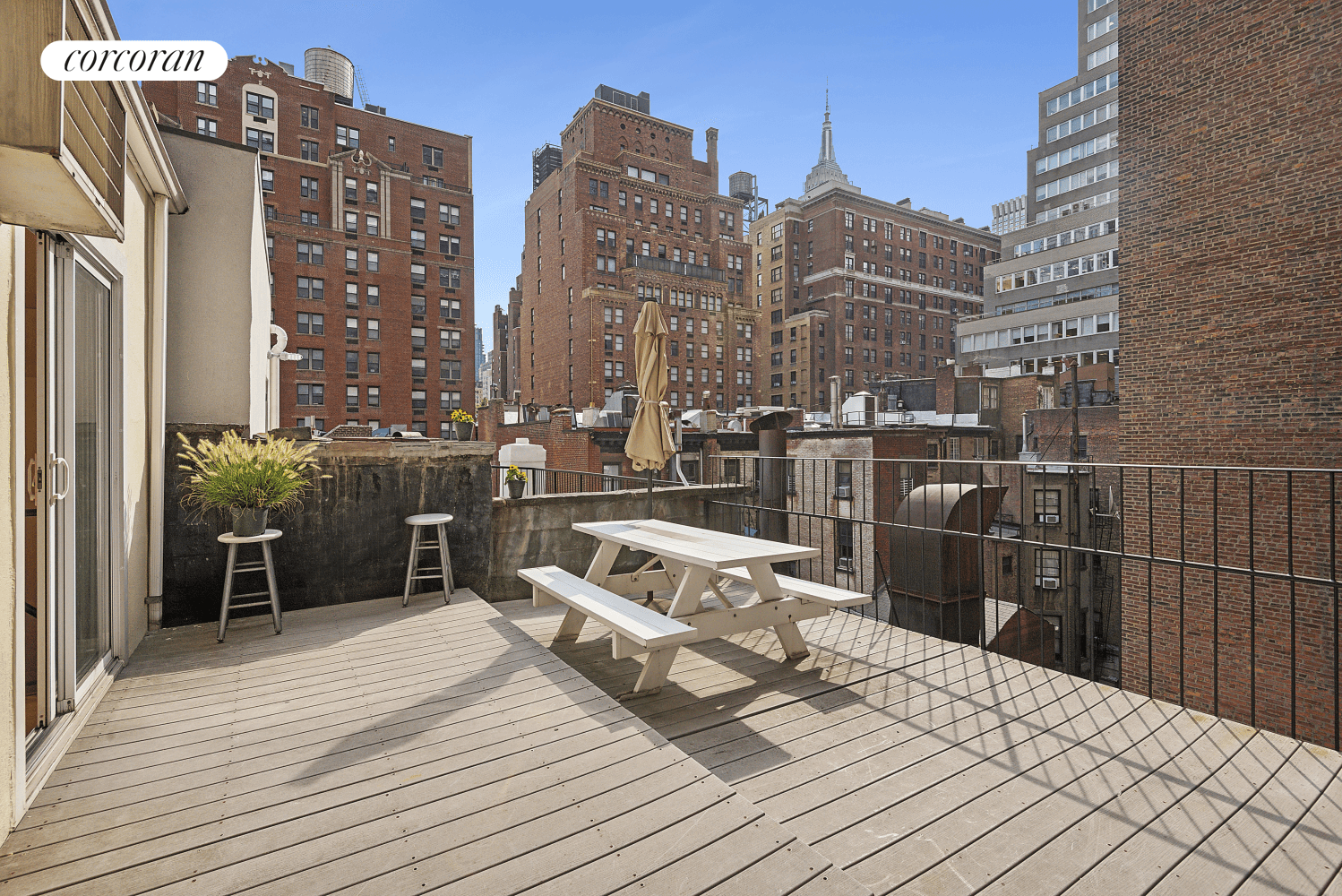 You've got the Chrysler Building at your front door and the Empire State Building at your back door !