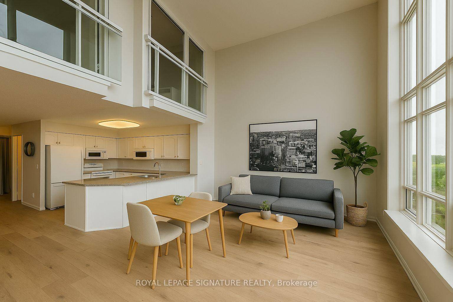 2 Storey LOFT GEM ! ! Rarely Offer 2 bedroom 2 Full washroom, TWO parking spots andLocker LOFT Suite with clear South City Views !