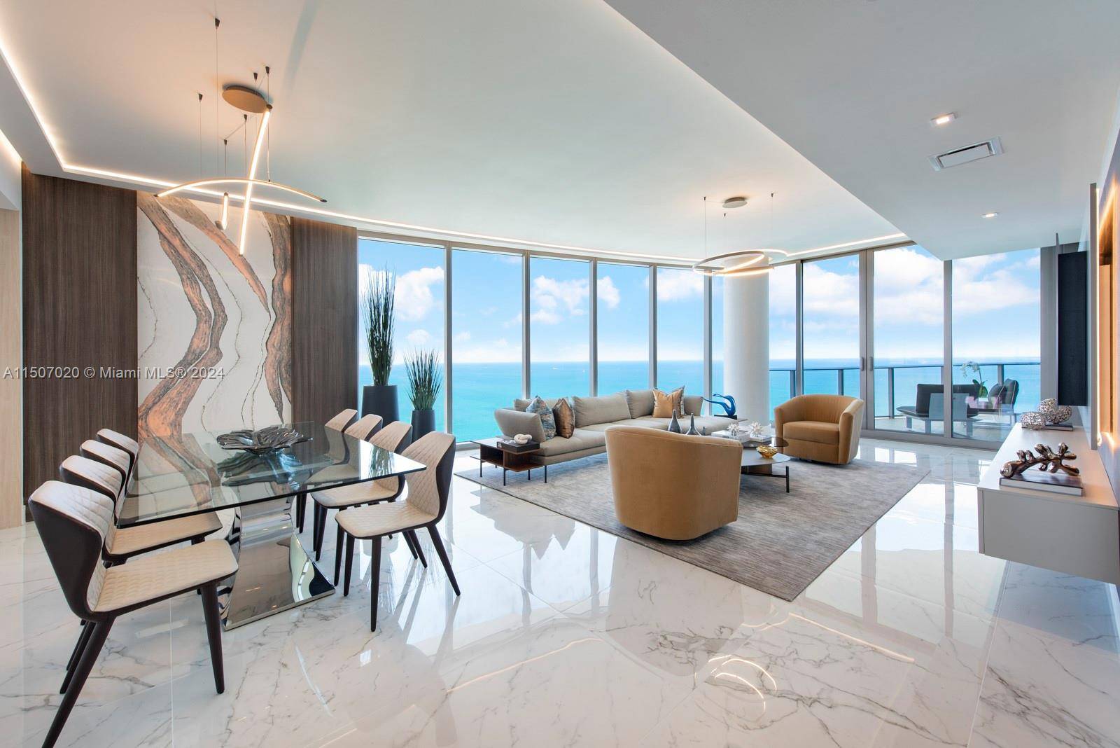 BRAND NEW. Modern contemporary oceanfront residence at the Ritz Carlton Sunny Isles.