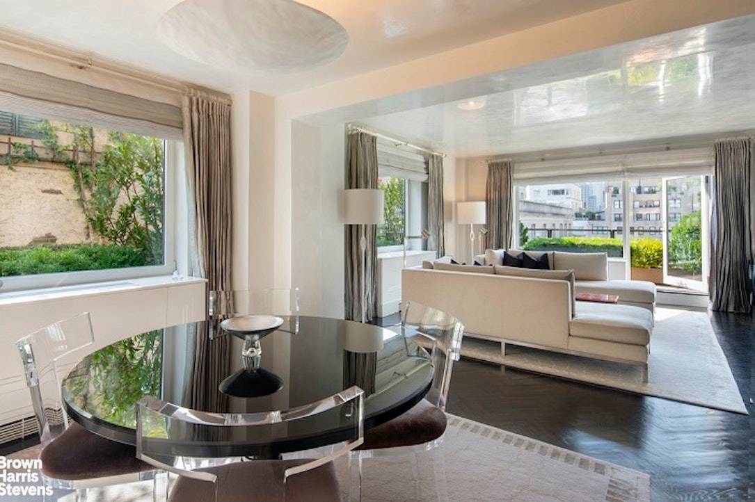 Elegant Duplex with Wrap Terrace Off Fifth Avenue This mint condition quiet, corner two bedroom, 2.