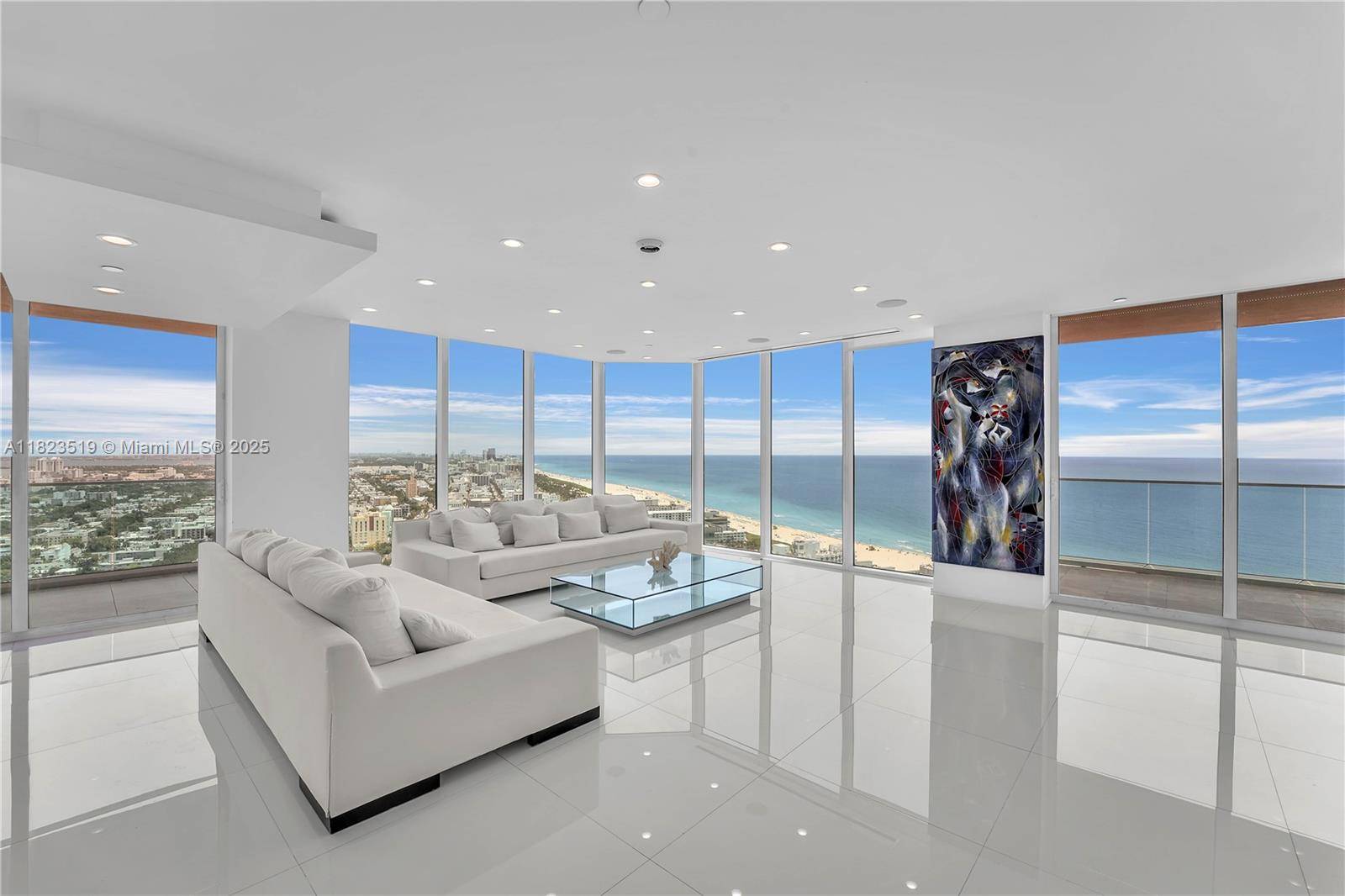 Sky Mansion Above South Beach 34th Floor Commanding the full private wing this 4, 723 SF sky residence offers unparalleled privacy, scale, and panoramic 270 views.