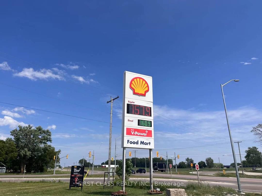 Shell gas station with Tim Hortons drive through on 2.