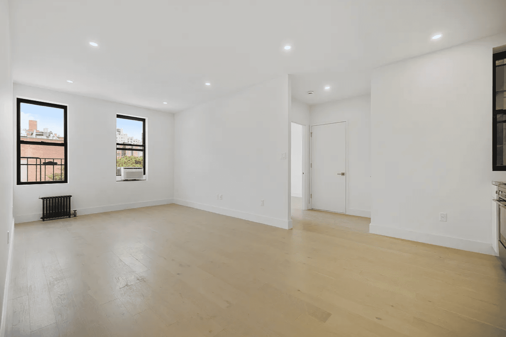 Beautifully gut renovated 1 bedroom, 1 bath residence featuring a stunning large kitchen with stainless steel appliances, wide plank Oak flooring, spacious bedrooms and in unit washer dryer.