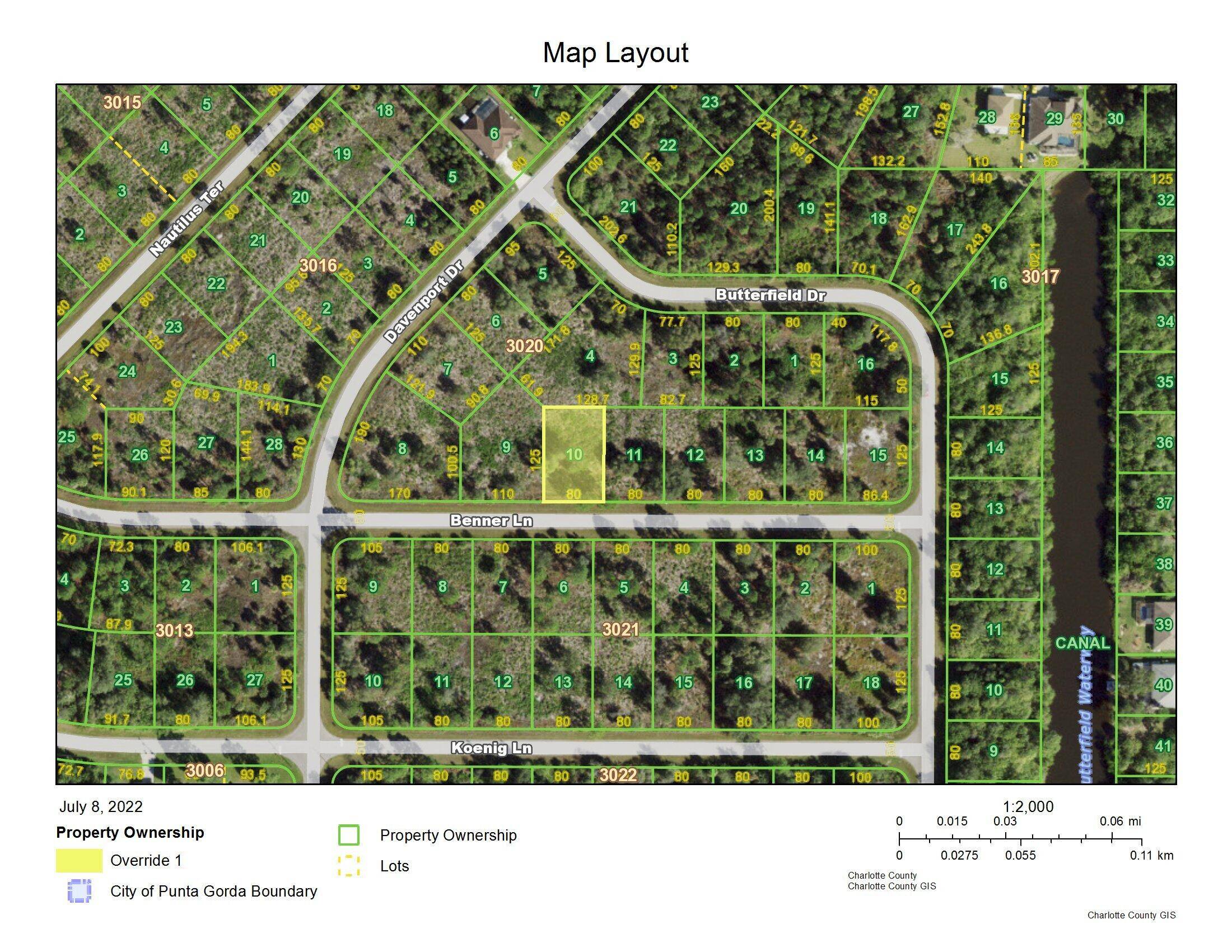 Charlotte County Florida residential lot available for your new home.