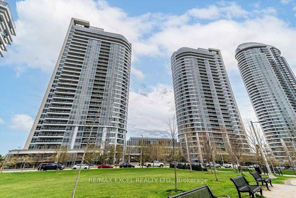 Tridel Ventus 1, Spacious Living Area, 2 Split Bedrooms 2 Baths, Den Can Be As Office, Open Concept Kitchen, Walk Out Balcony With Sunfilled West Facing Park View.